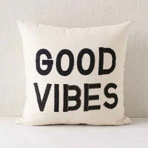 Urban Outfitters Good Vibes Pillow